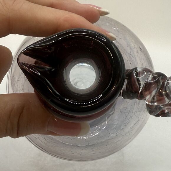 Japanese Ryukyu Glass Decanter Purple - Picture 10 of 10